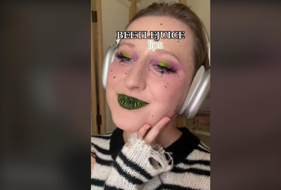 Beetlejuice lip макияжы