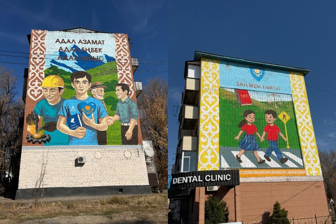 Жетісуда тақырыптық муралдар салынды