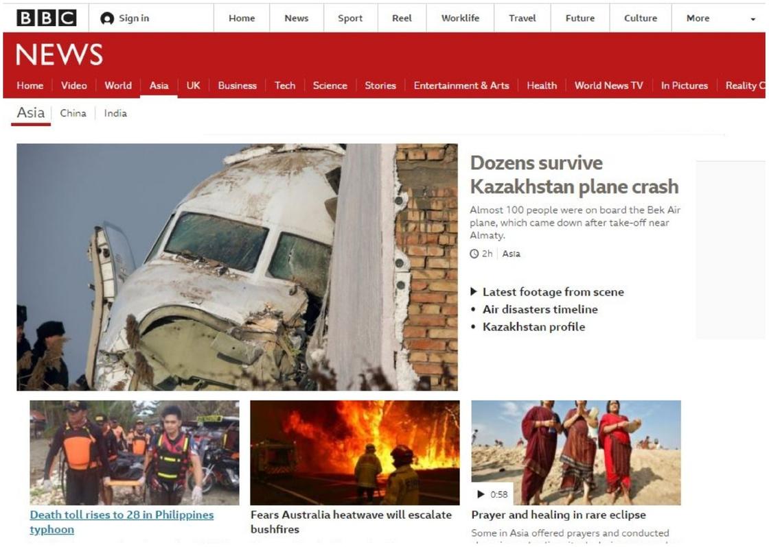 "Я удивлен, что не было огня": мировые СМИ отреагировали на крушение самолета в Алматы