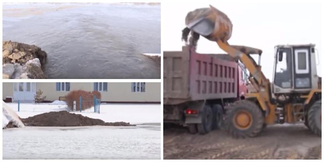 Прорвавшаяся дамба вызвала стихийное бедствие в Кызылординской области (видео)
