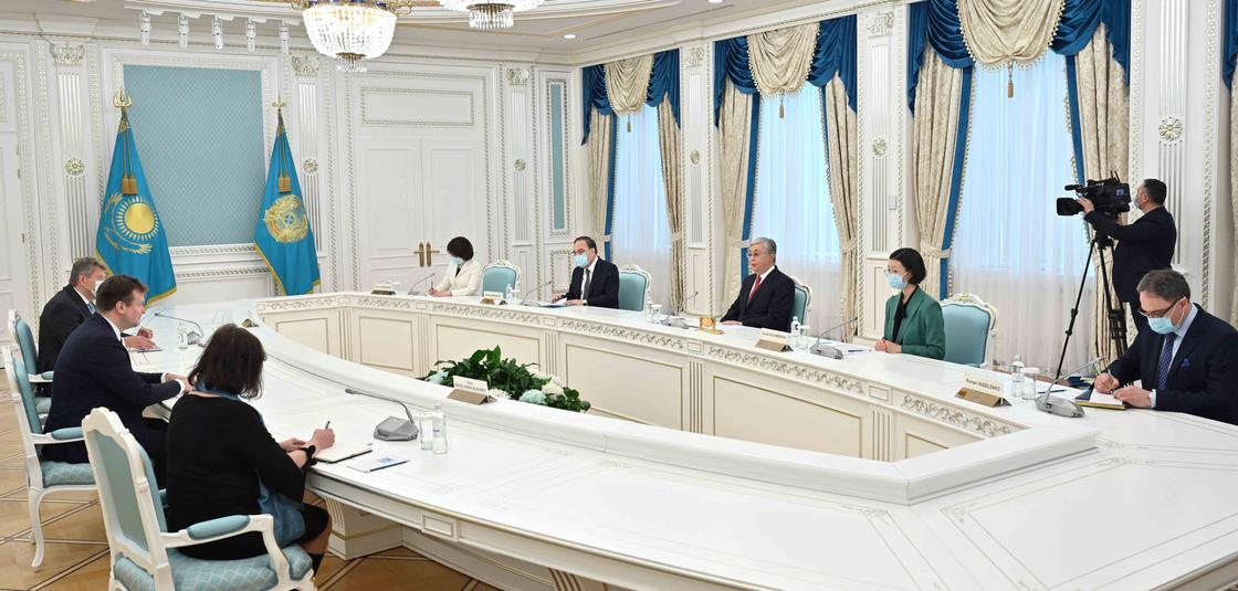 Встреча Касым-Жомарта Токаева и министра внешней торговли Финляндии Вилле Скиннари