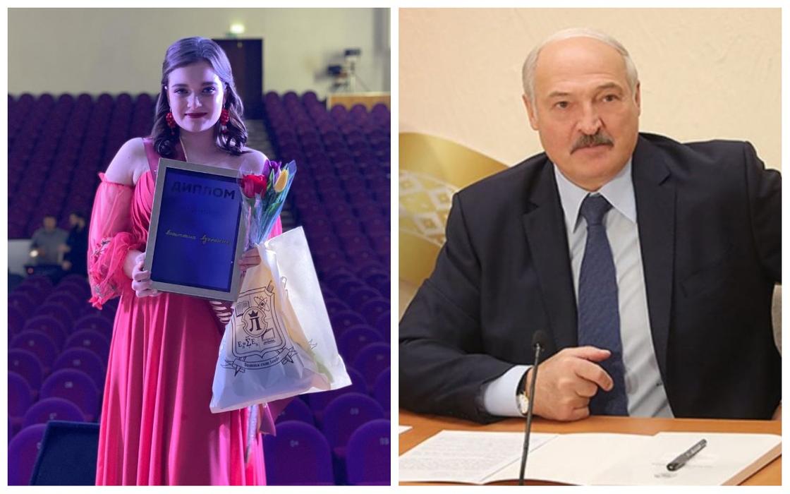 Внучка Лукашенко пошутила про деда и сорвала аплодисменты (видео)