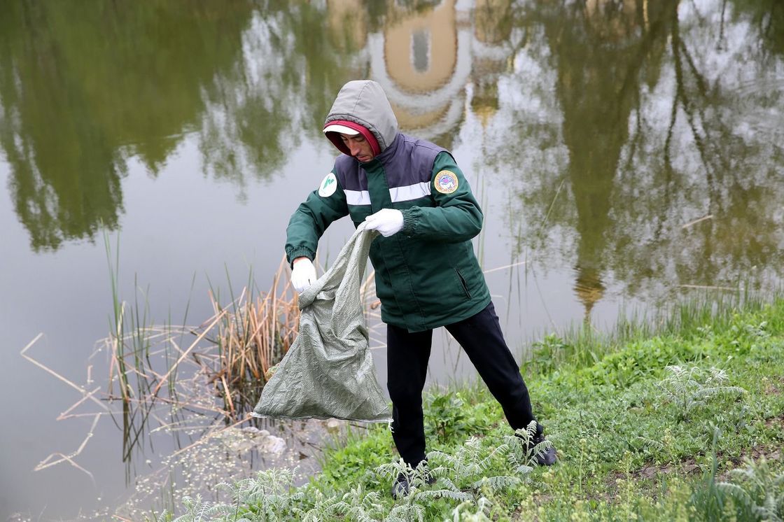 Участники субботника