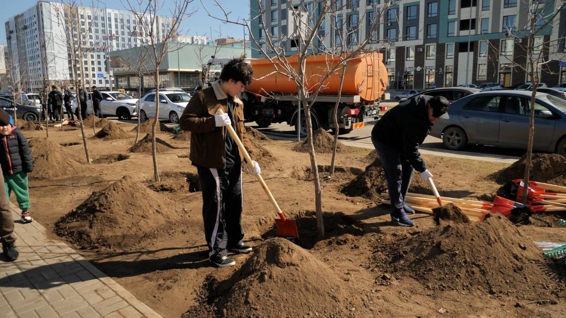 Участники субботника