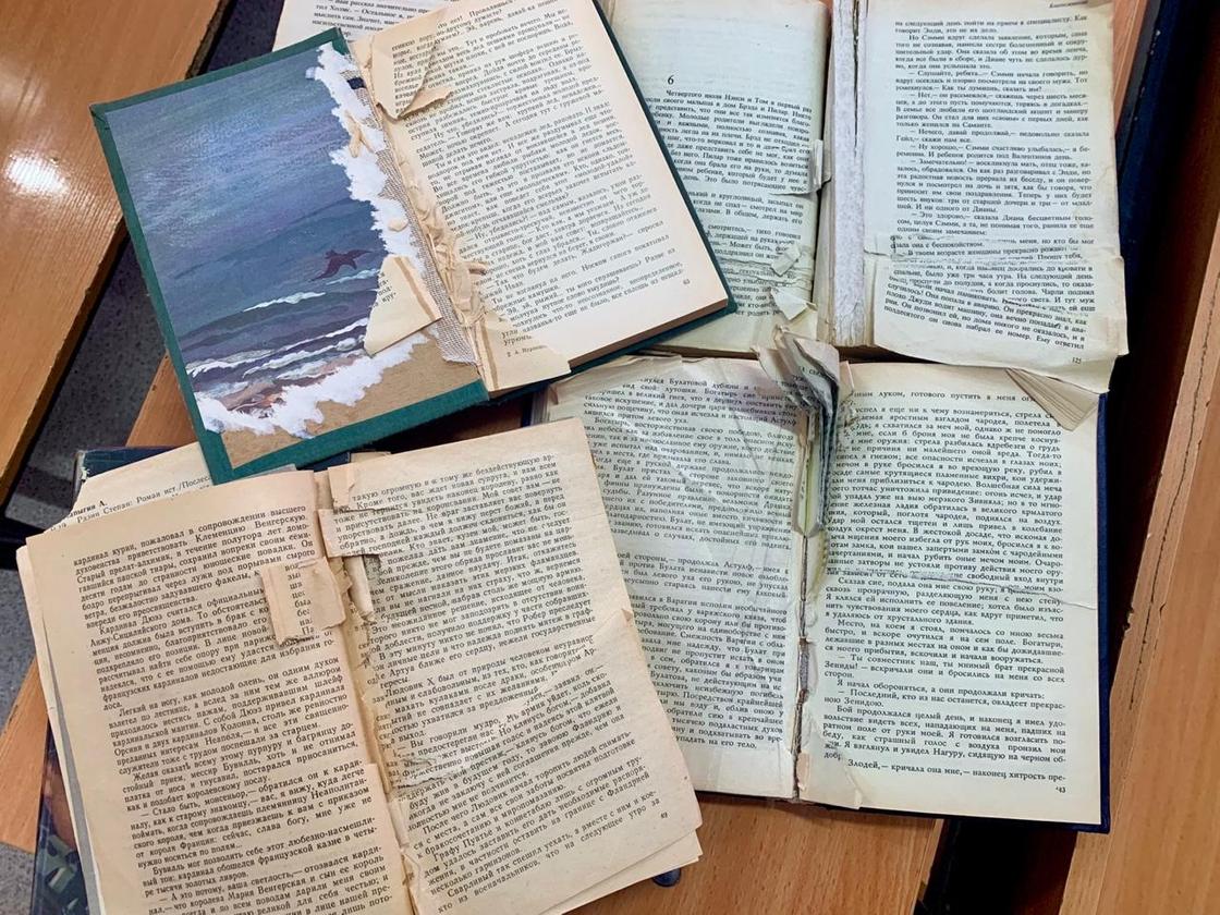 Книги с вырванными страницами в СИЗО Алматы