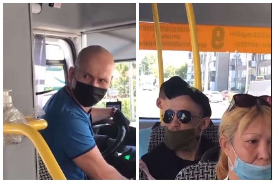 "Маска қайда?": Петропавлда жүргізуші автобусқа маскасы жоқ жолаушыларды кіргізбей қойды "Маска қайда?": Петропавлда жүргізуші автобусқа маскасы жоқ жолаушыларды кіргізбей қойды