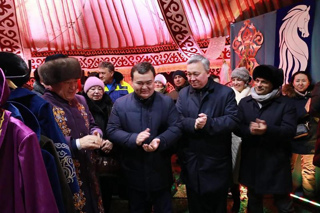 Аким Карагандинской области Женис Касымбек на мероприятии в честь Наурыза