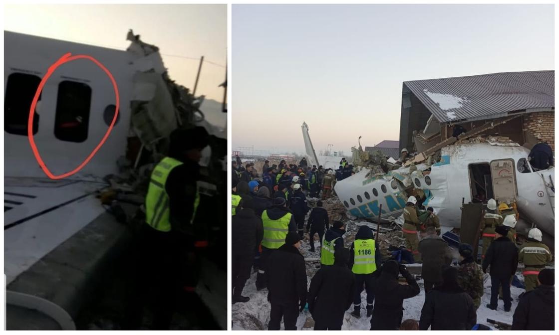 «Слава Аллаху, жив»: Выживший показал свое место в рухнувшем в Алматы самолете