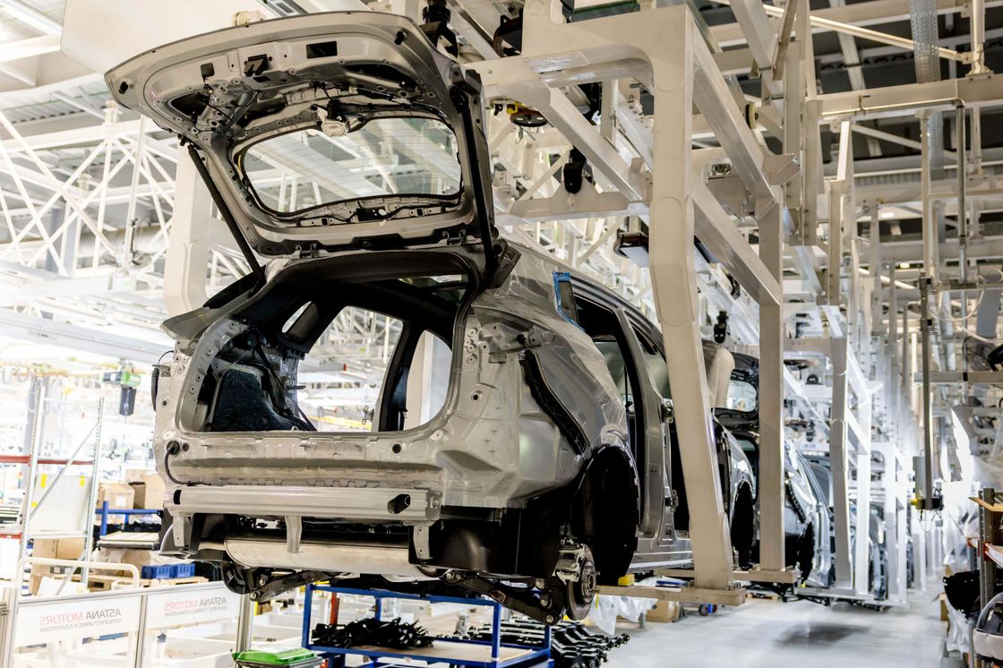 АММKZ зауытындағы Changan CS35 MAX өндірісі