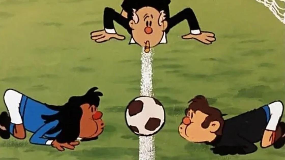 Кадр из мультфильма «Футбольные звезды»