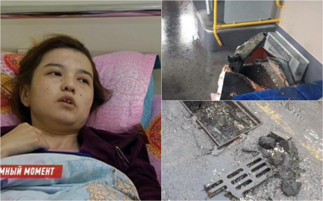 Алматинка, сломавшая ногу в автобусе, рассказала подробности