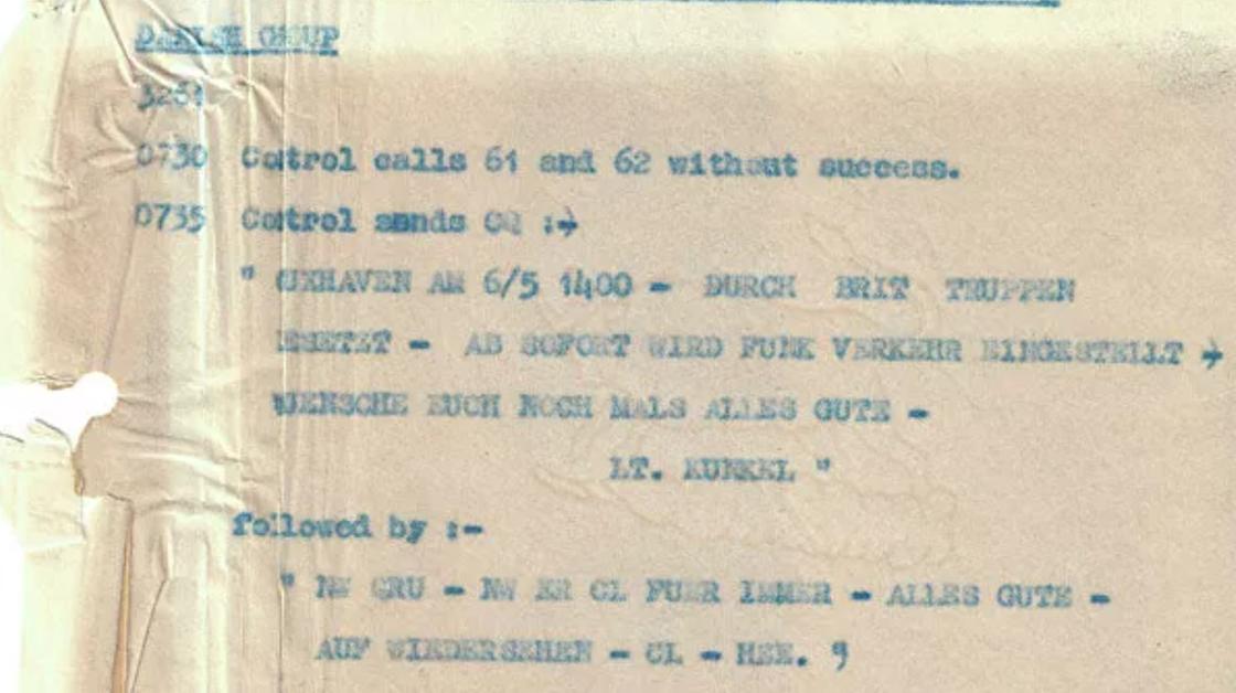 Последние сообщения немецких нацистов опубликовали в Британии Последние сообщения немецких нацистов опубликовали в Британии