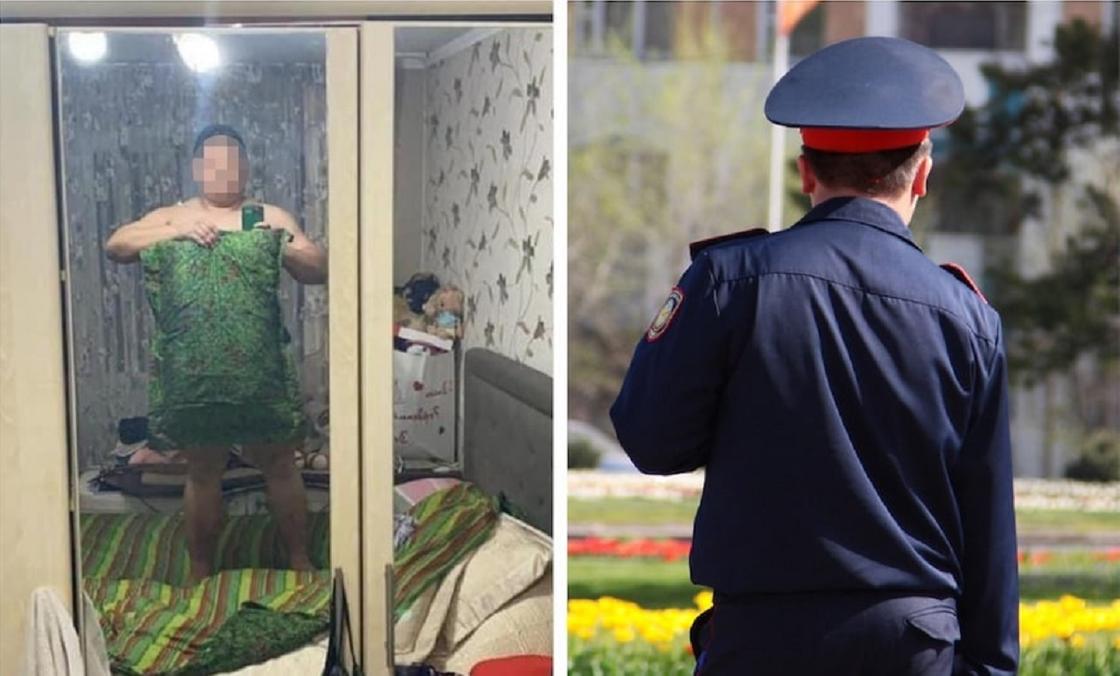"Взломали аккаунт жены": полиция о фото замглавы ДП Алматы с подушкой