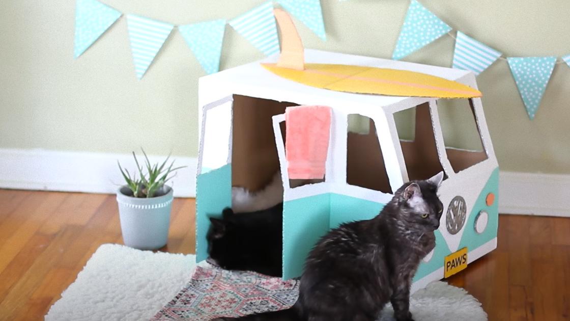 Домик-комплекс для кошек из картона купить в Минске интернет магазин | натяжныепотолкибрянск.рф