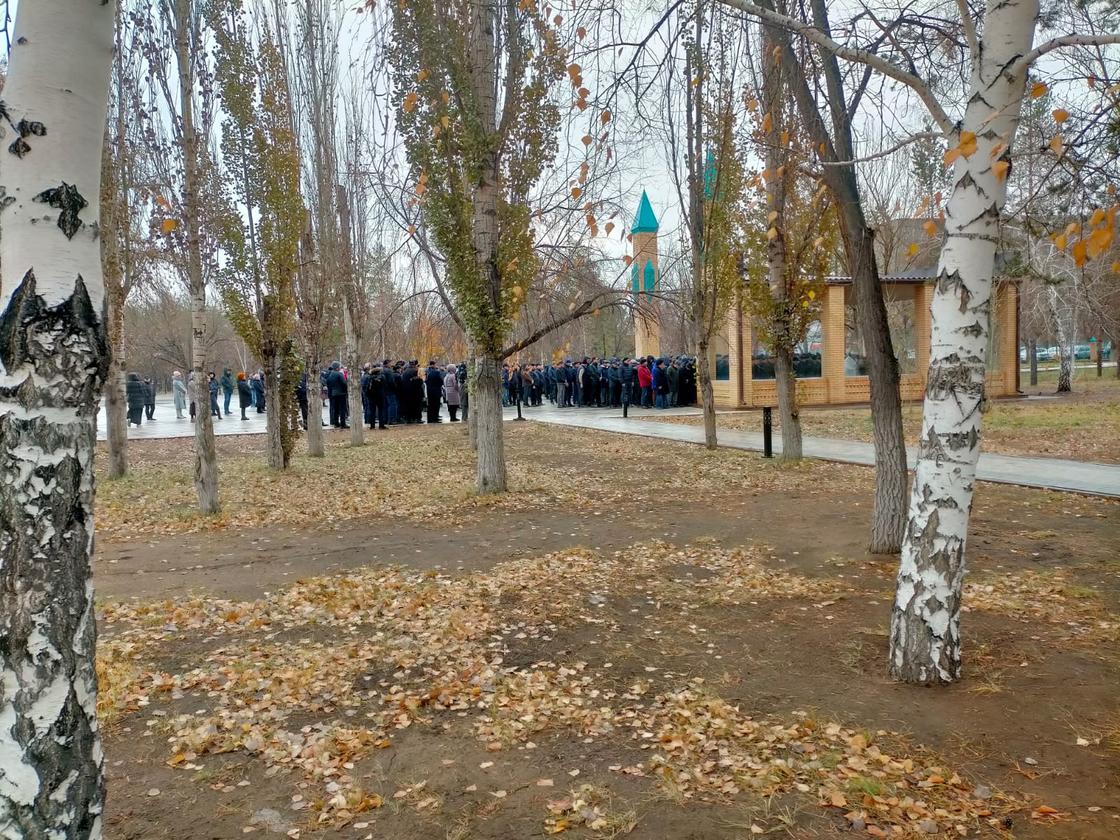 Церемония прощания в Павлодаре