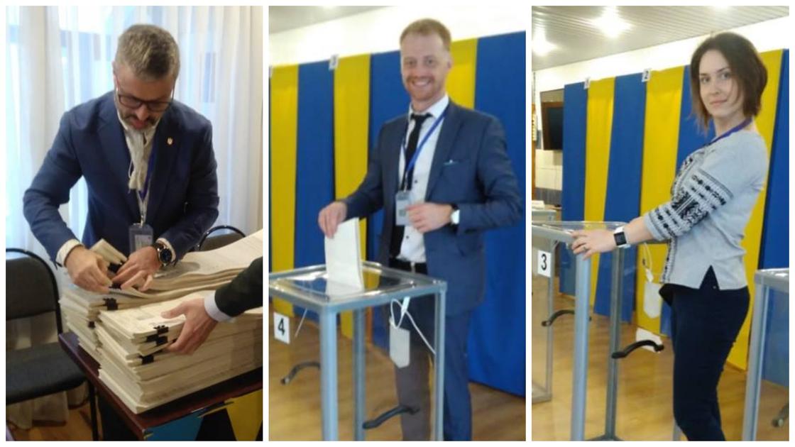 Украинцы проголосовали за будущего президента страны на участке в Нур-Султане