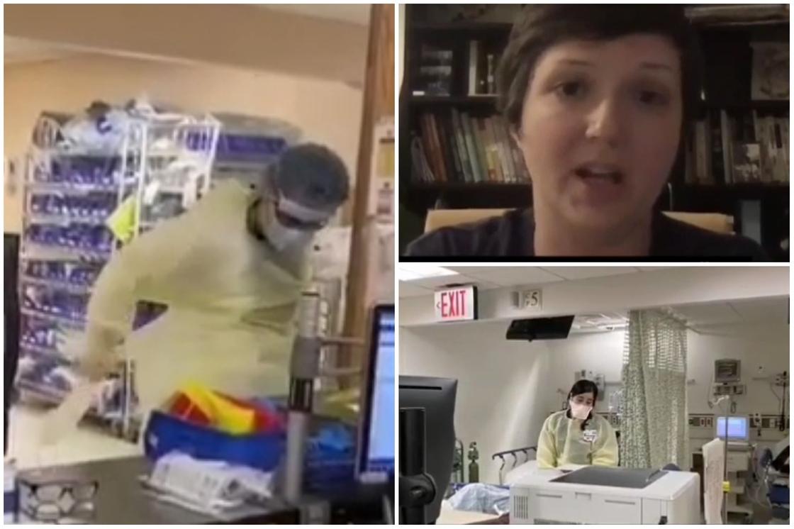 Американский медик показала, как ужасна ситуация в больнице и рассказала о своих буднях (видео)