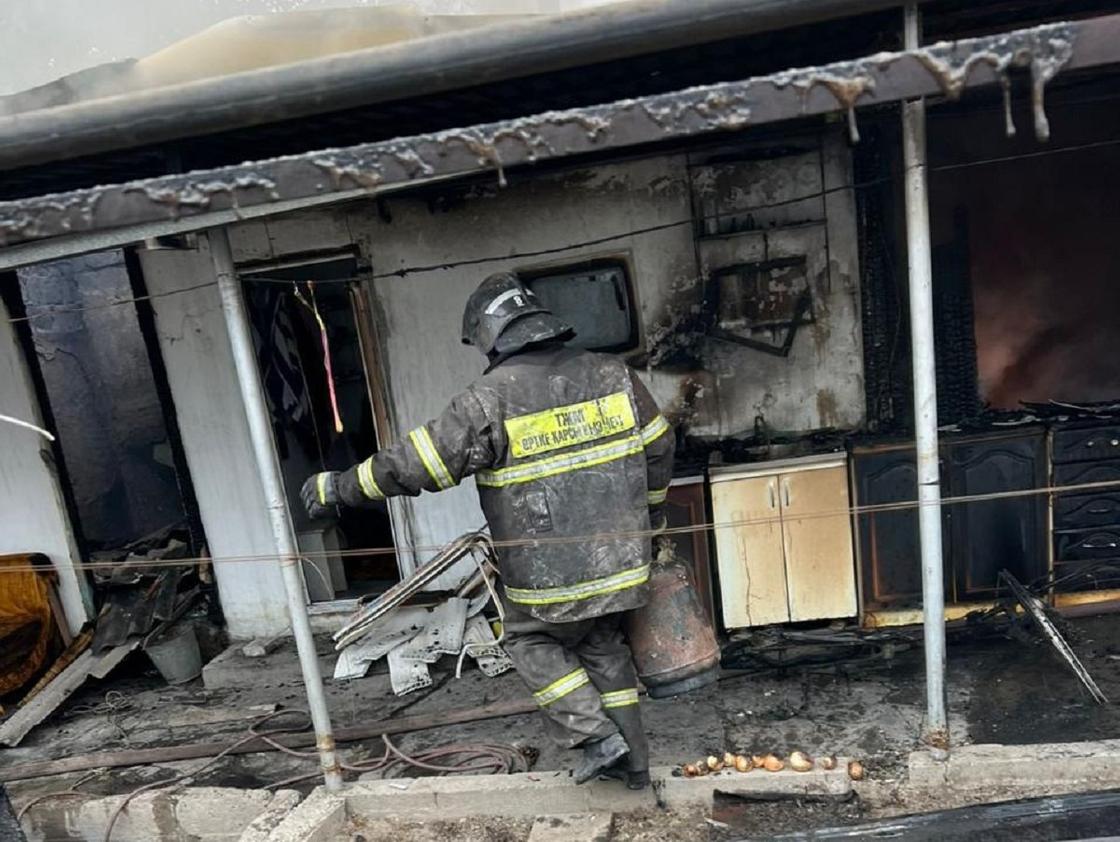 Пожар в Алматинской области