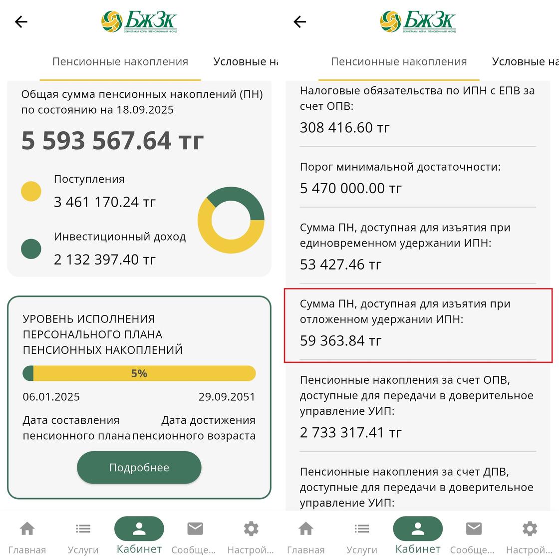 Проверка суммы пенсионных накоплений