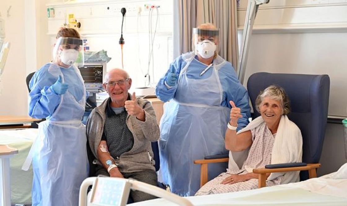 Прожившие 56 лет вместе супруги из Британии одновременно вылечились от коронавируса