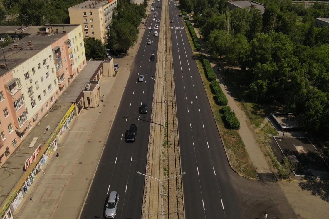 Дорожный ремонт в городе Усть-Каменогорск