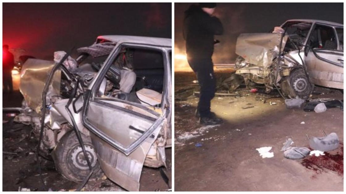 Два человека погибли в ДТП на трассе "Алматы–Астана" (фото, видео)