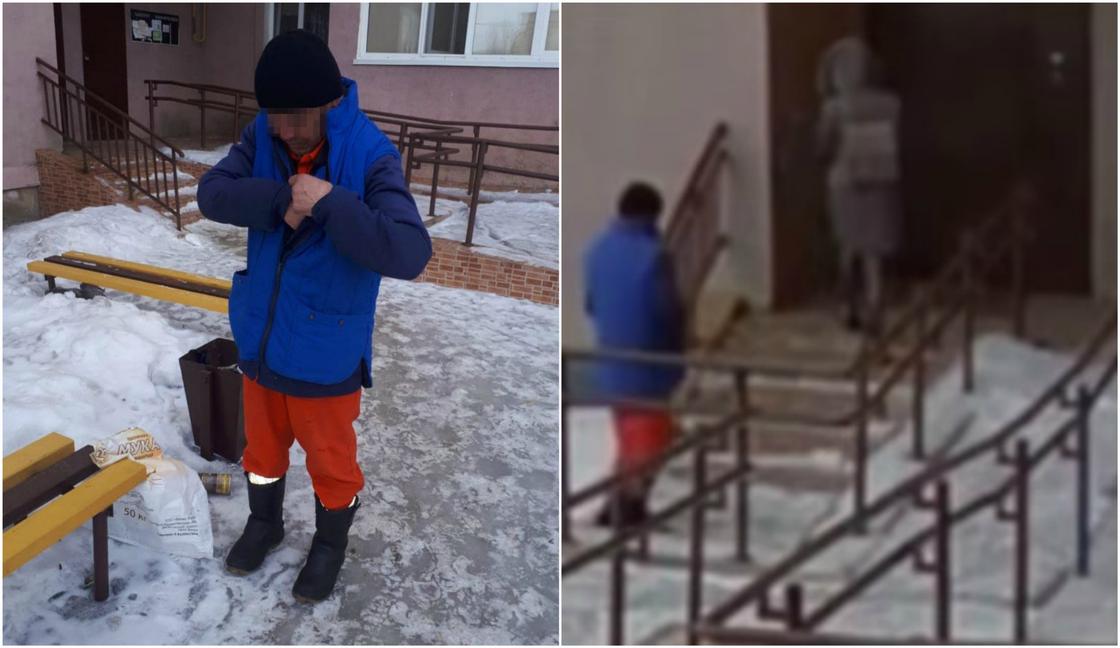 Мужчину задержали за домогательство к школьнице в подъезде в Уральске (видео)