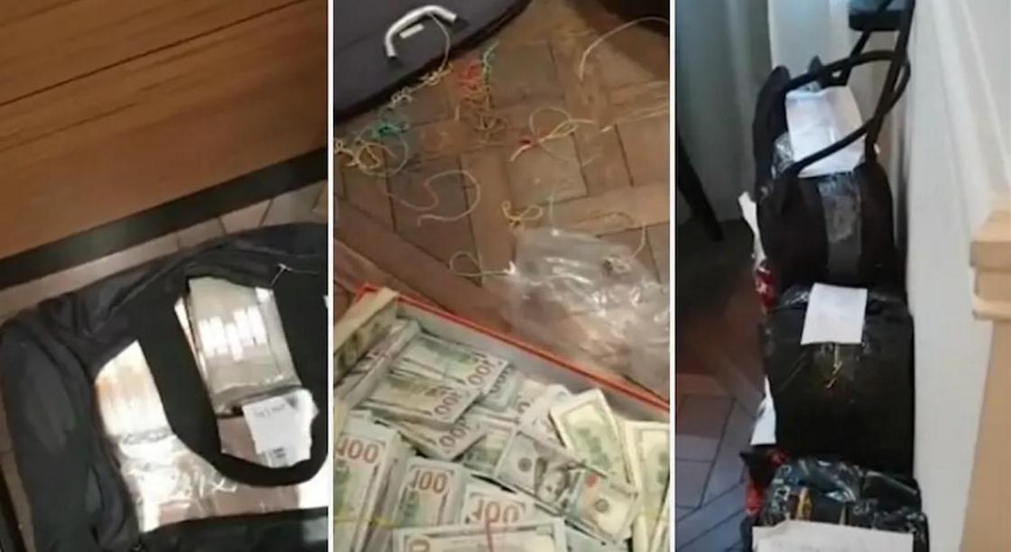 Выяснилось, у какого чиновника нашли полные денег сумки (видео)