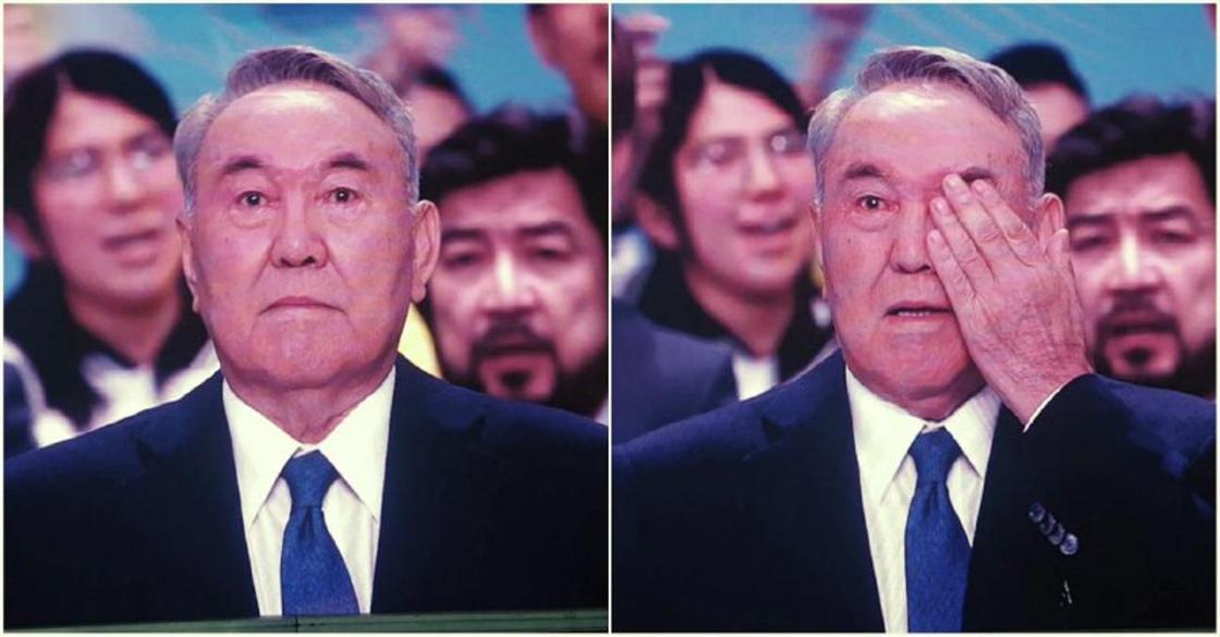 Назарбаев не смог сдержать слезы в конце съезда Nur Otan (видео)