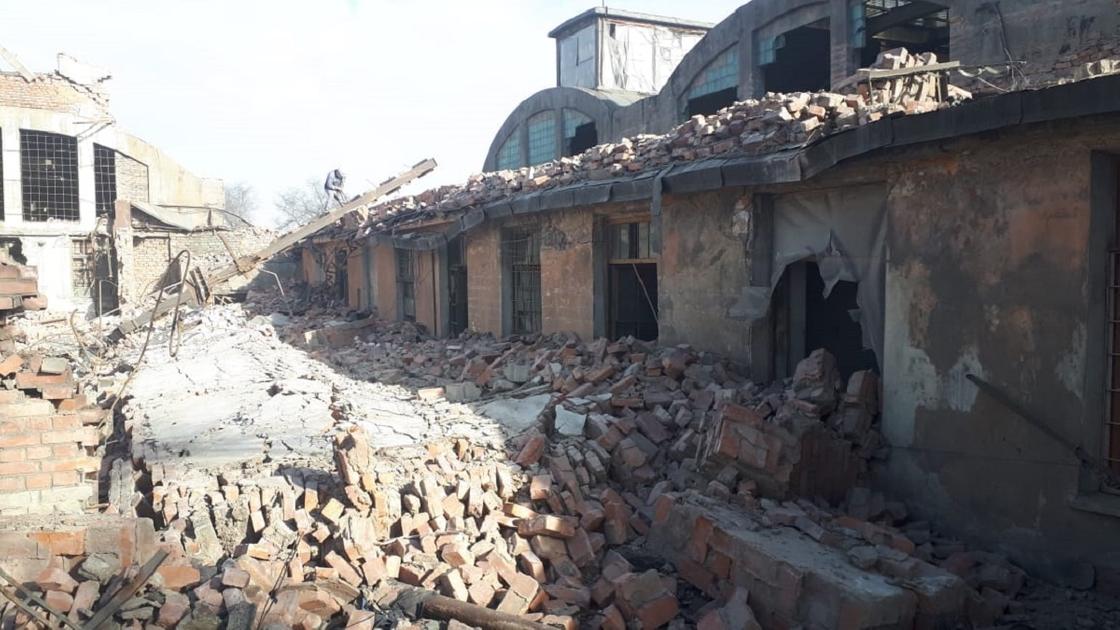 Здание обрушилось в Балхаше