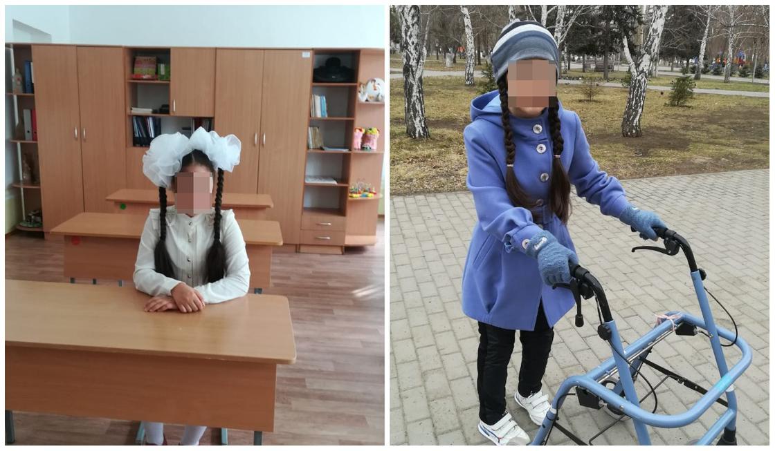 "Могла ходить на коленках": девочке из Павлодарской области требуется реабилитация