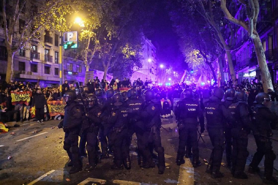 Протесты в Мадриде