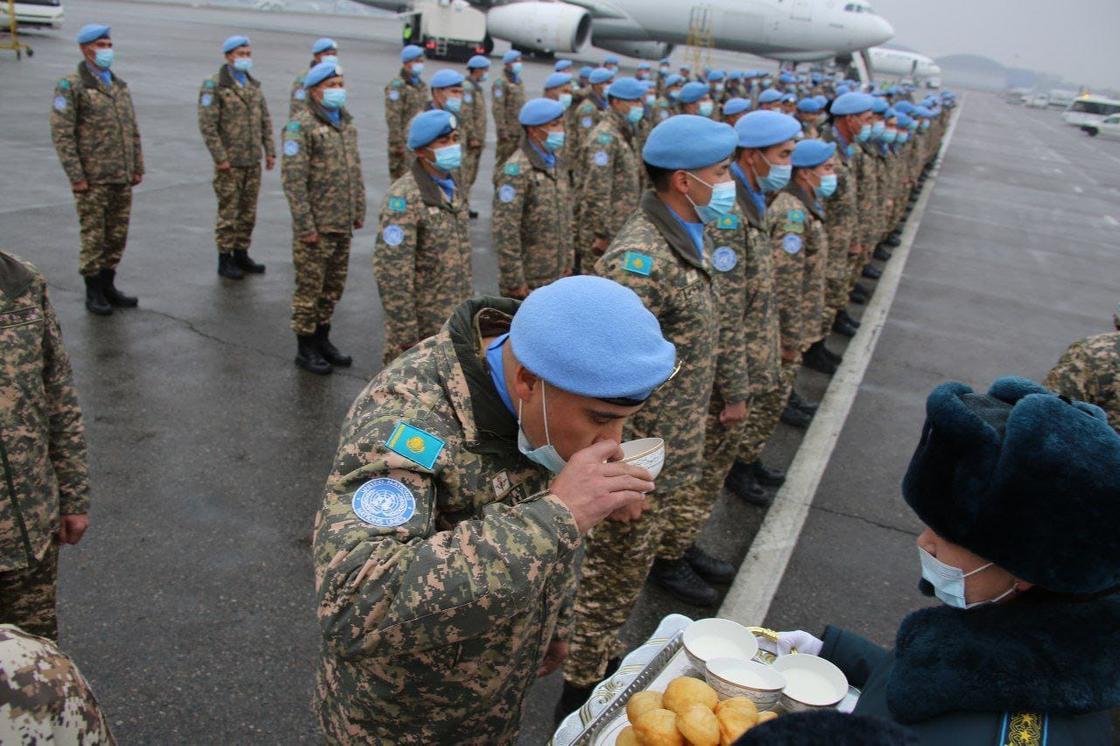 Состоялась очередная ротация казахстанских миротворцев