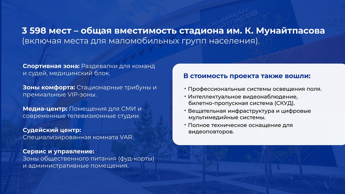 Открытие стадиона имени К. Мунайтпасова