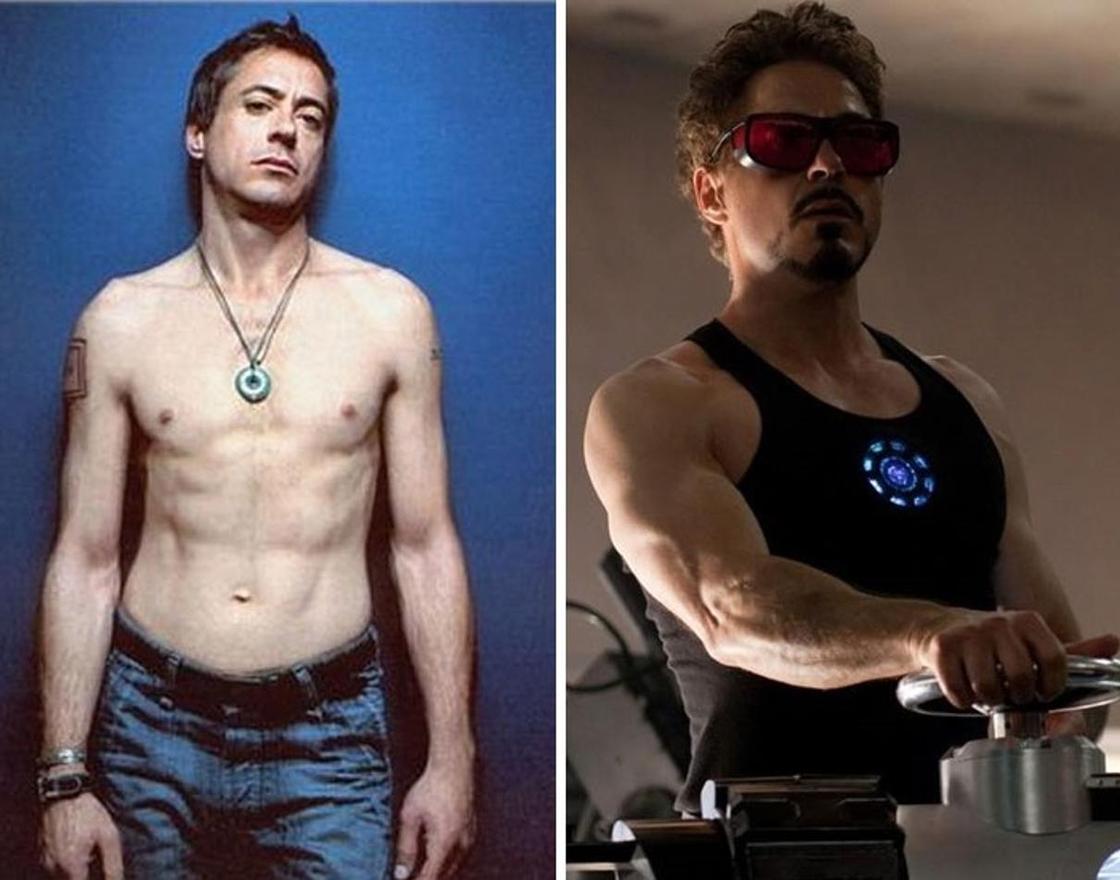 7 актеров Marvel, которым пришлось изрядно попотеть в зале: фото до и после