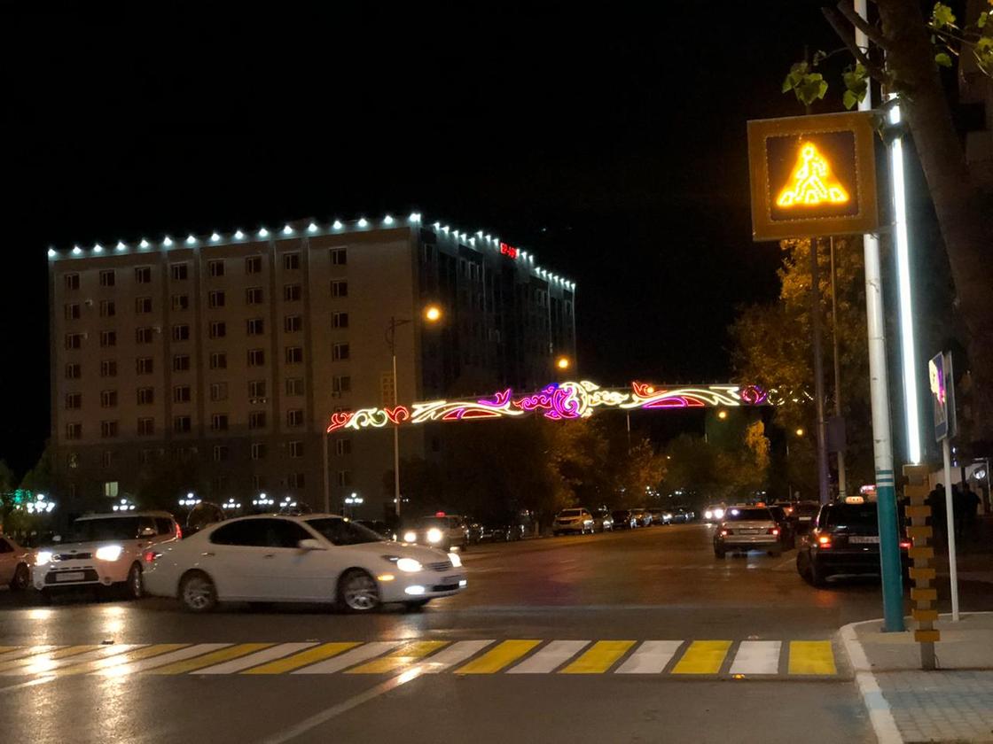 21 "умный" пешеходный переход установили в Кызылорде