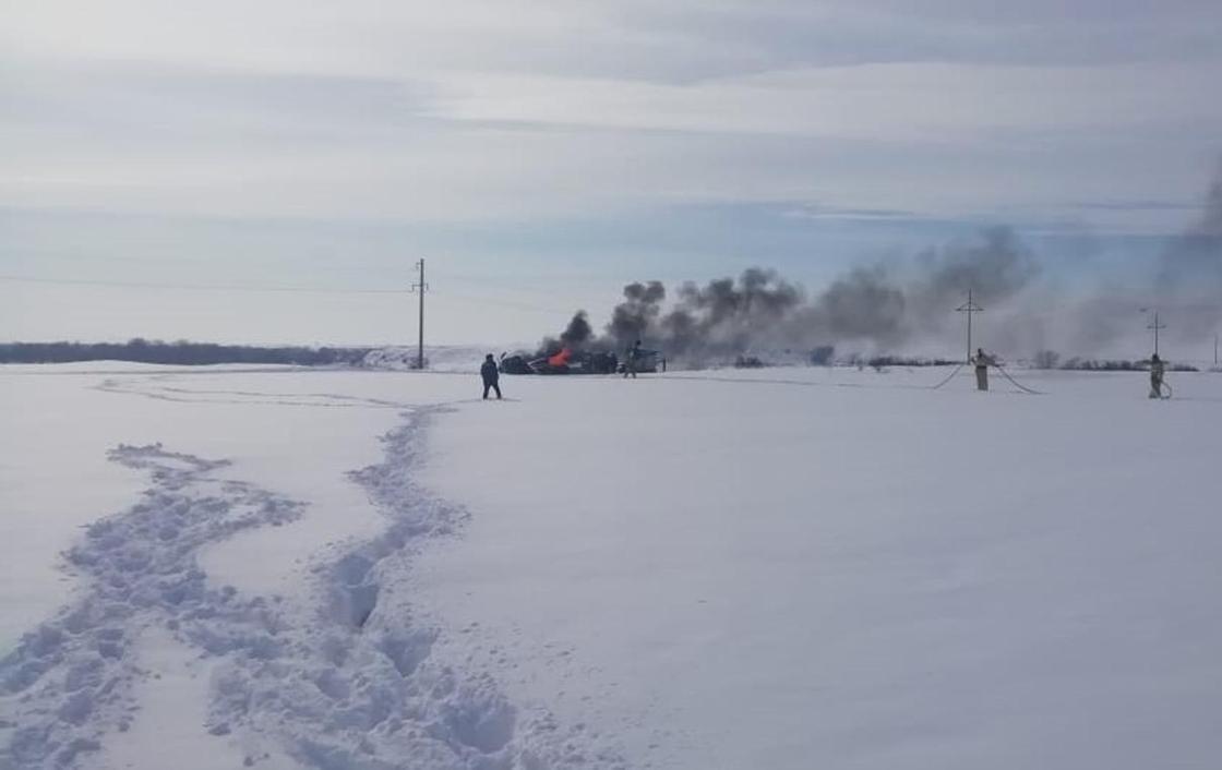Самолет упал недалеко от аэропорта Усть-Каменогорска