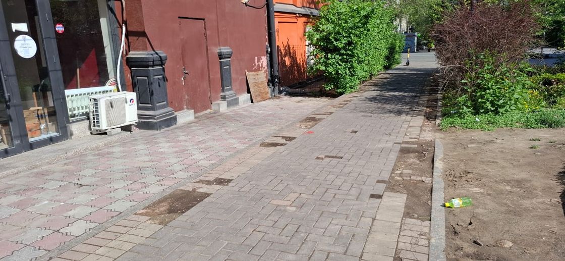 Замена брусчатки