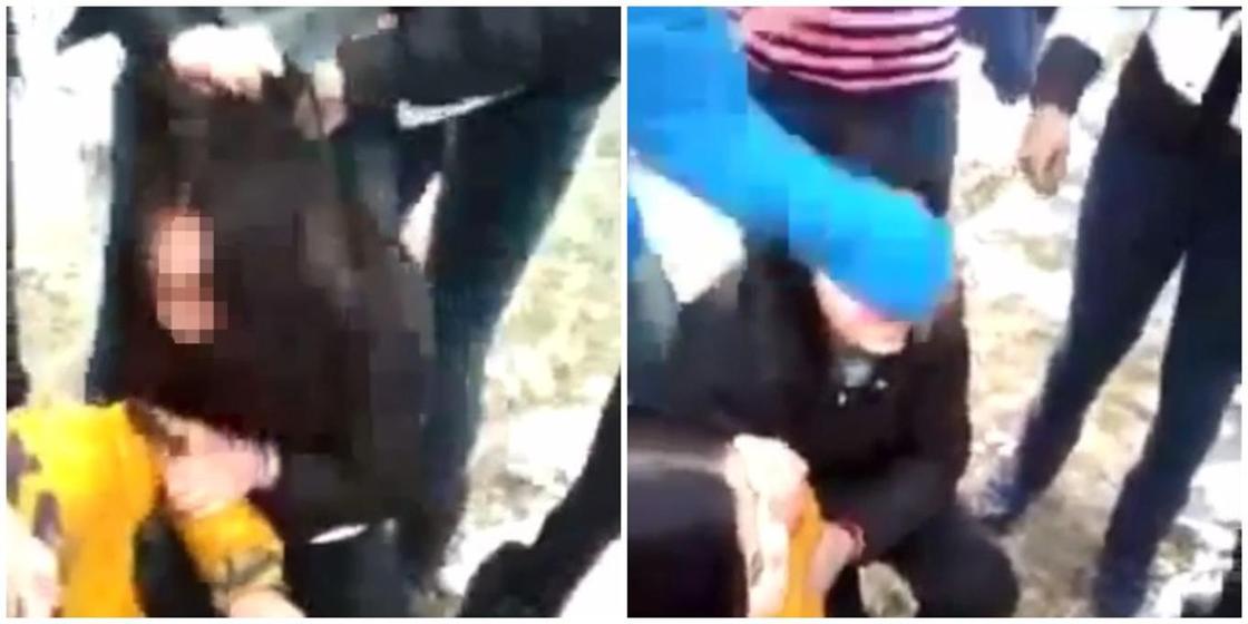 Били по лицу и поставили на колени: видео с избиением девушек распространили в Сети