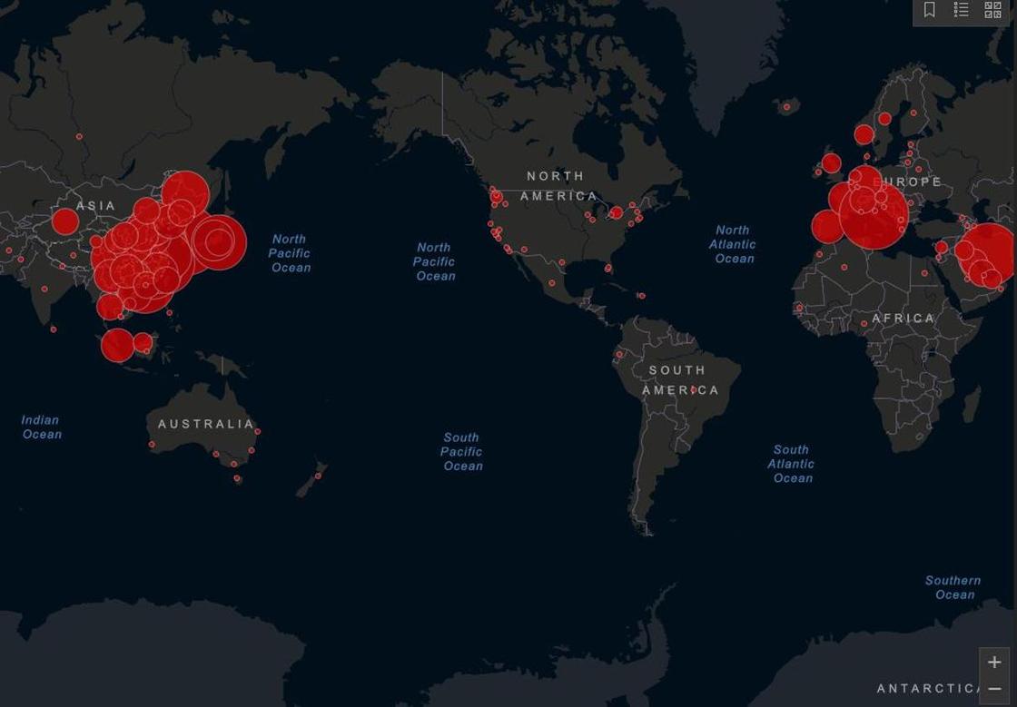 В каких странах нашли коронавирус: карта распространения