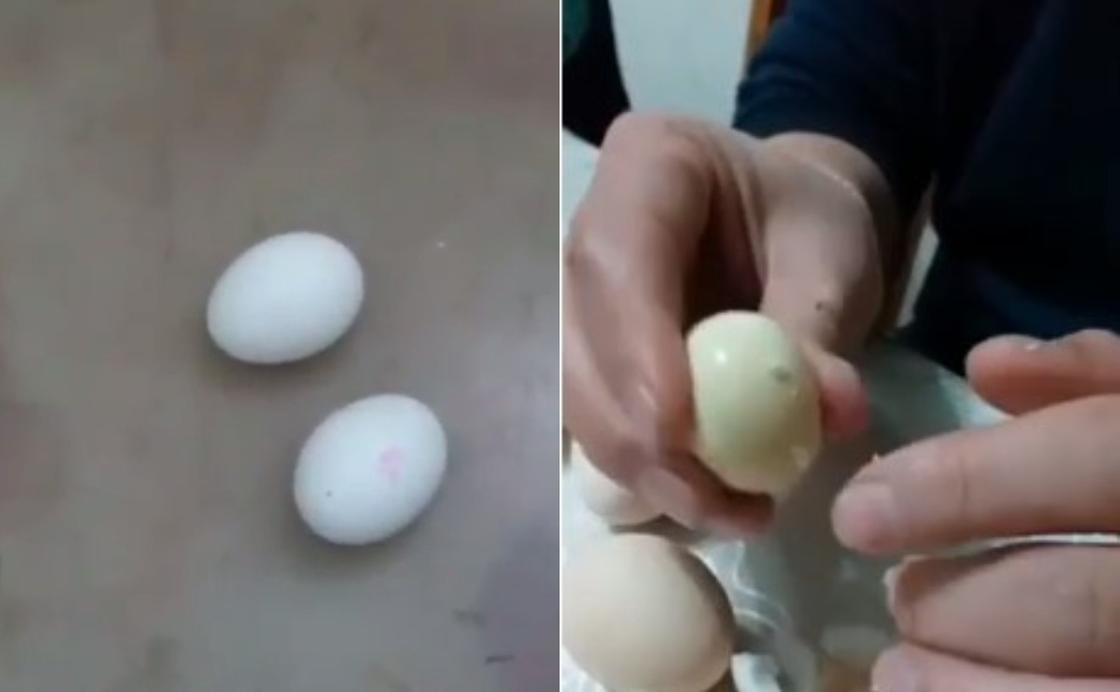 Раскрыт секрет "пластмассовых яиц из Китая" (видео)