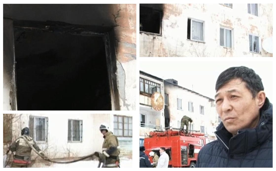 Балқашта ер адам өртеніп жатқан пәтерден екі бүлдіршінді құтқарды Балқашта ер адам өртеніп жатқан пәтерден екі бүлдіршінді құтқарды