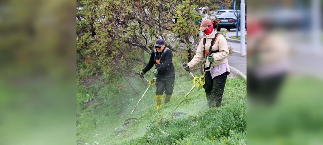 Участники субботника