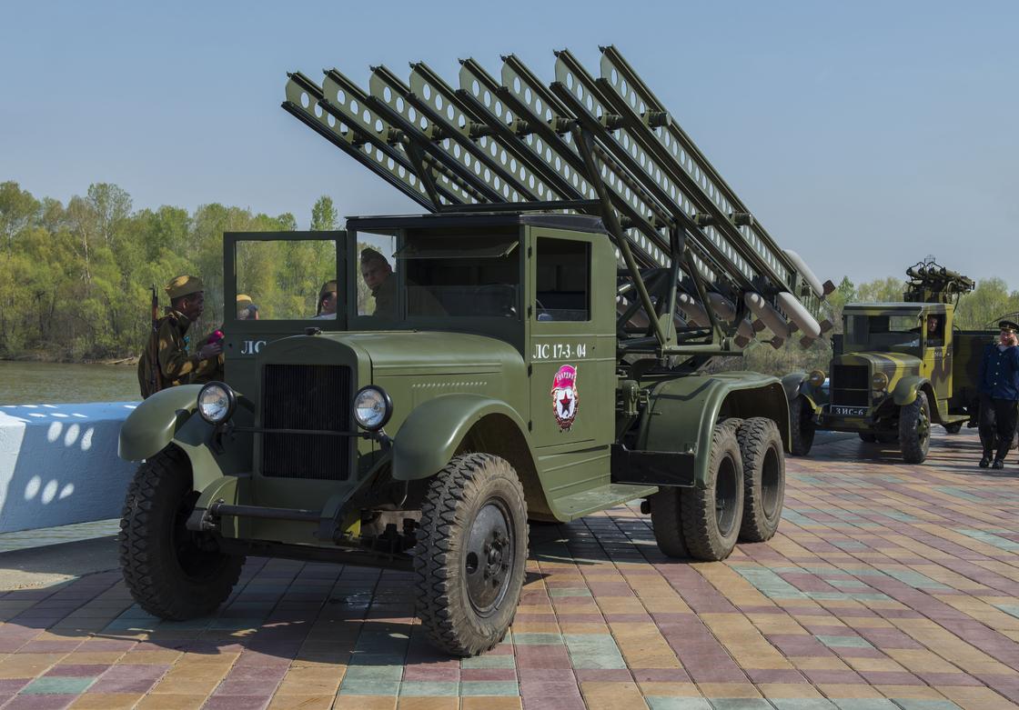 Машины Победы: в Усть-Каменогорске прошла выставка военной техники