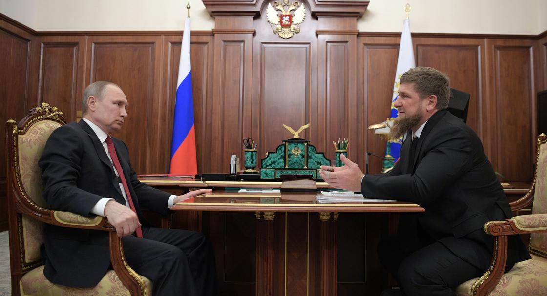 Путин пожаловал Кадырову звание генерал-майора