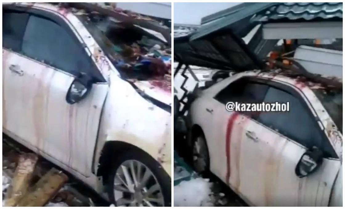 Водитель Toyota сбил двух торговцев на трассе Нур-Султан - Щучинск