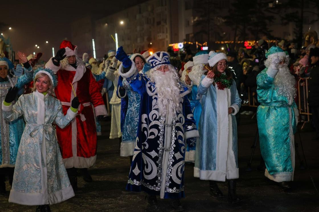 Церемония зажжения главной елки Павлодара
