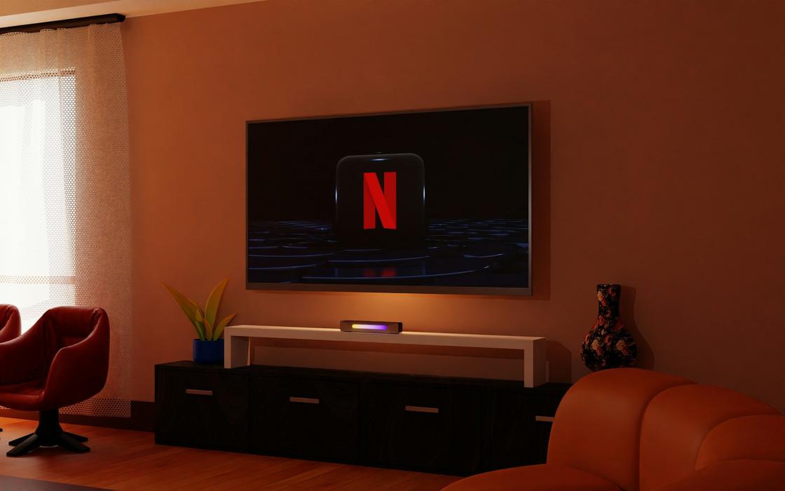 Телевизор с логотипом Netflix