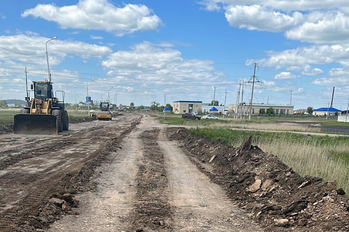 Ремонт дорог в Аккольском районе