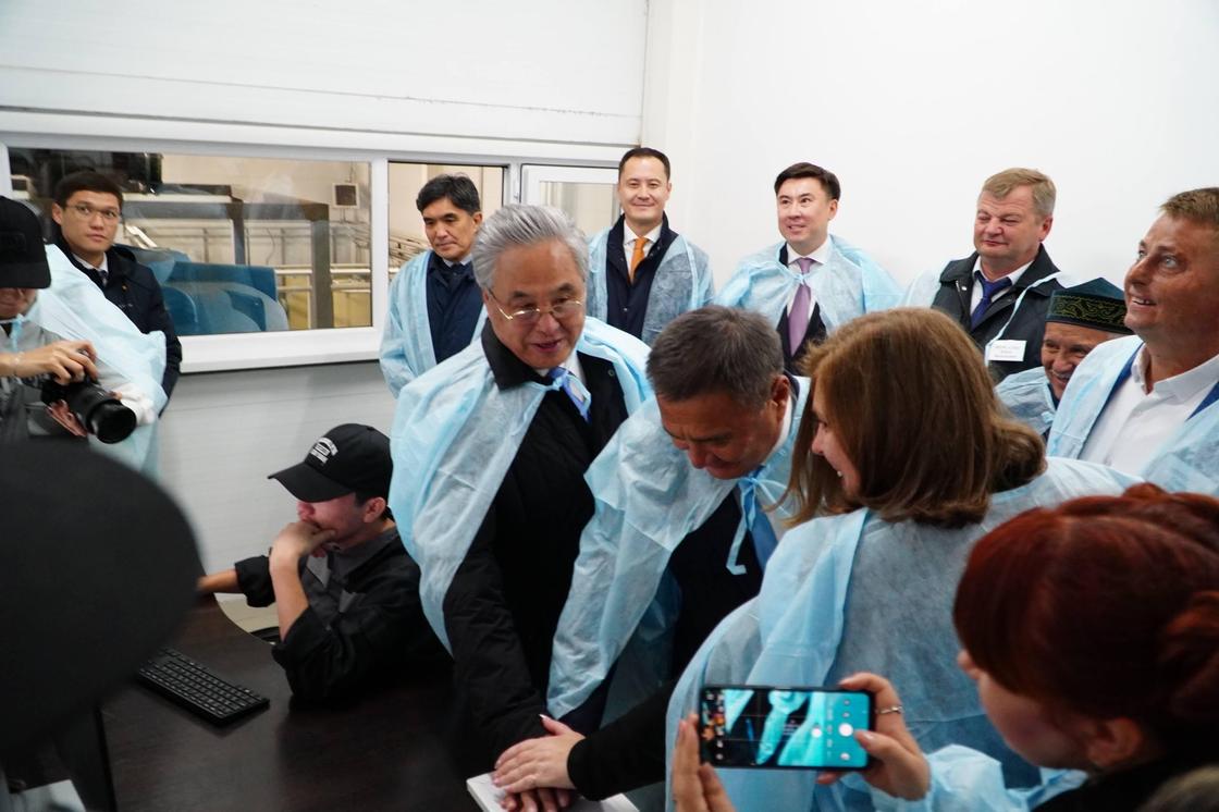 Церемония запуска водоочистных сооружений в Кокшетау